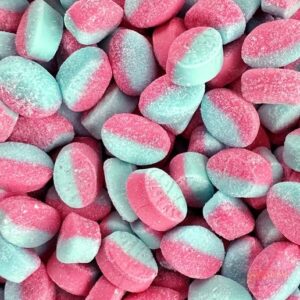 Bubs Swedish Raspberry Blueberry Mini Ovals Candy 3.5lb Bulk